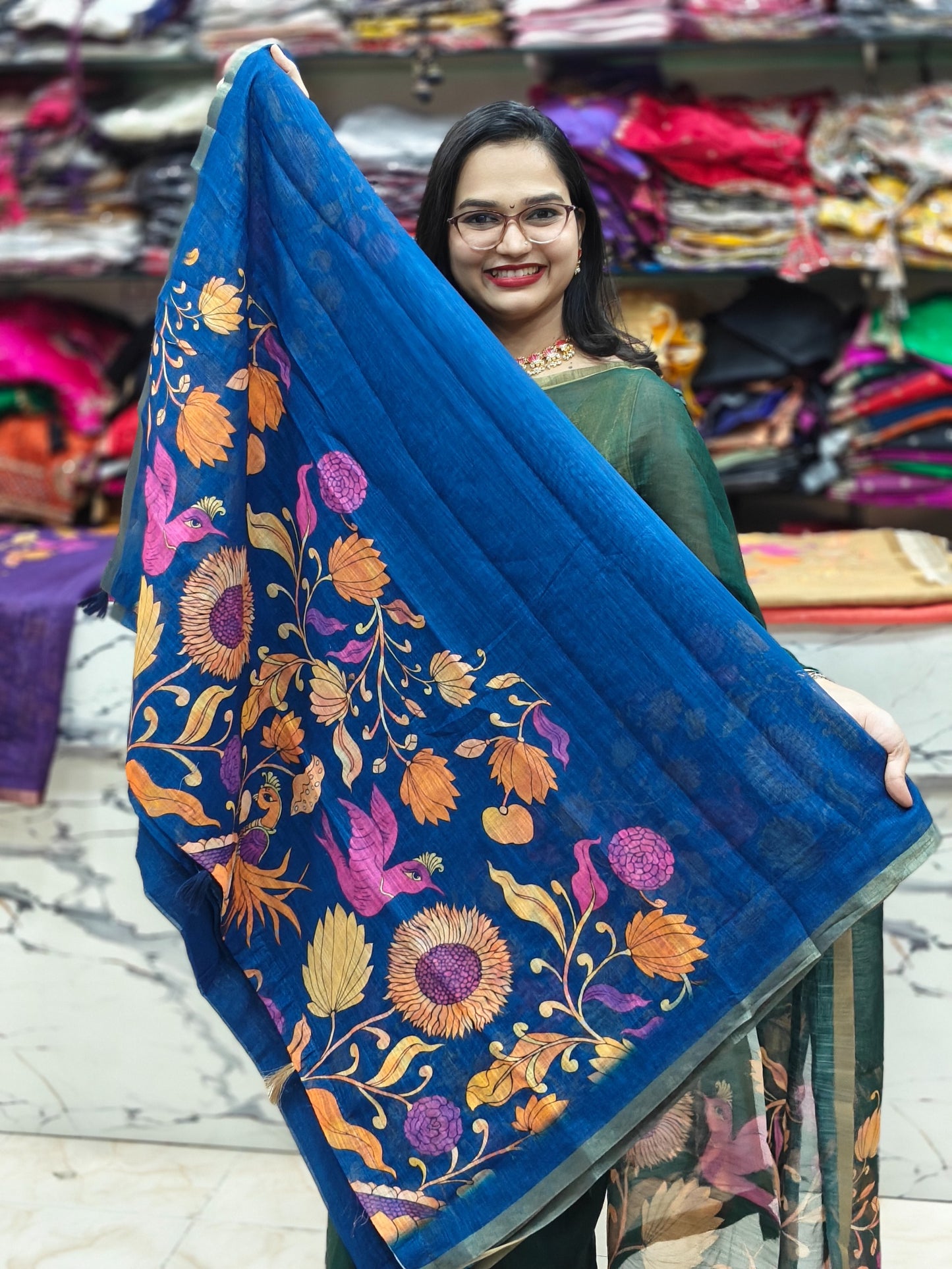 Linen Kalmkari : VS04