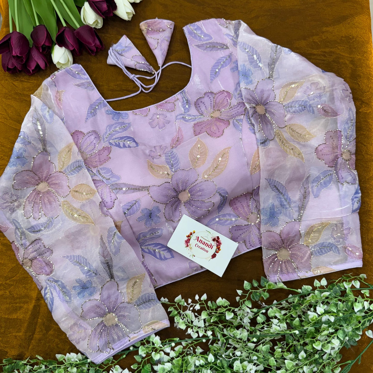 Organza Pipework Blouses : JB07