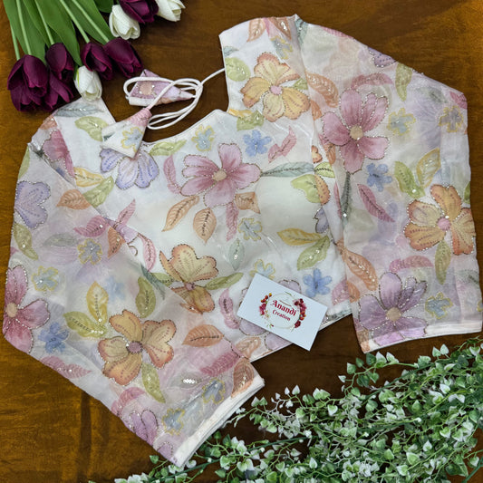 Organza Pipework Blouses : JB09
