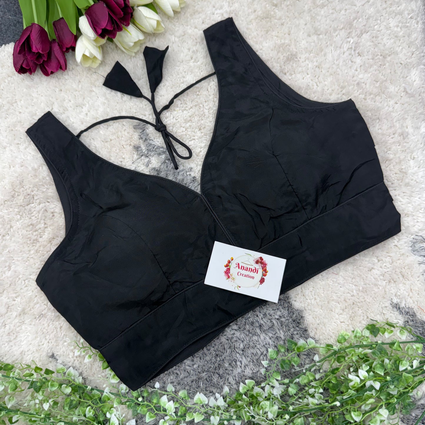 Pure Natural Crepe Plain Blouse - LG15