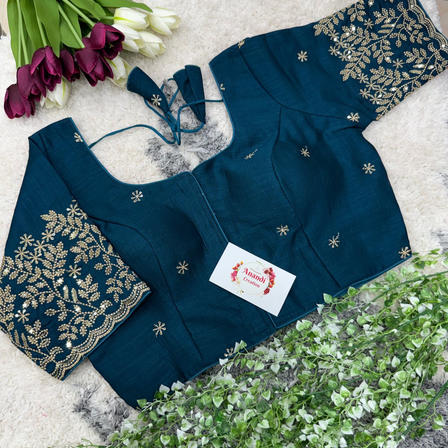 Vichitra Goldrekha Blouses : NC44