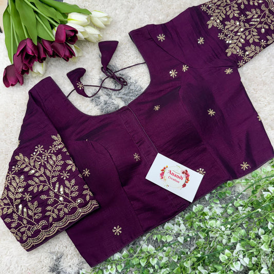 Vichitra Goldrekha Blouses : NC47