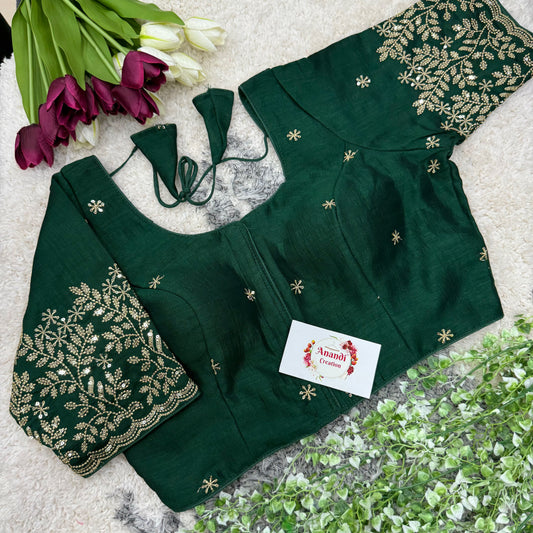 Vichitra Goldrekha Blouses : NC40