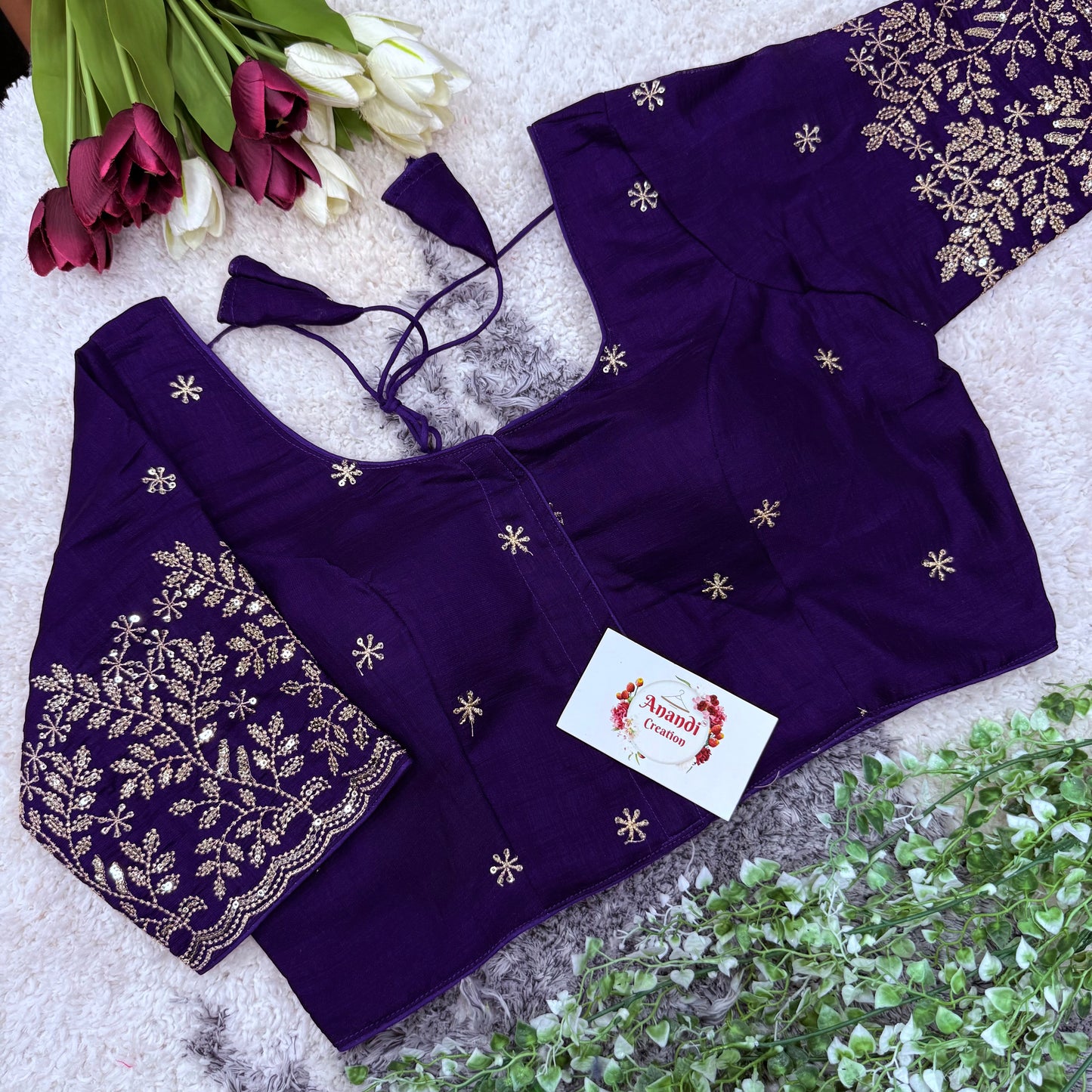 Vichitra Goldrekha Blouses : NC48