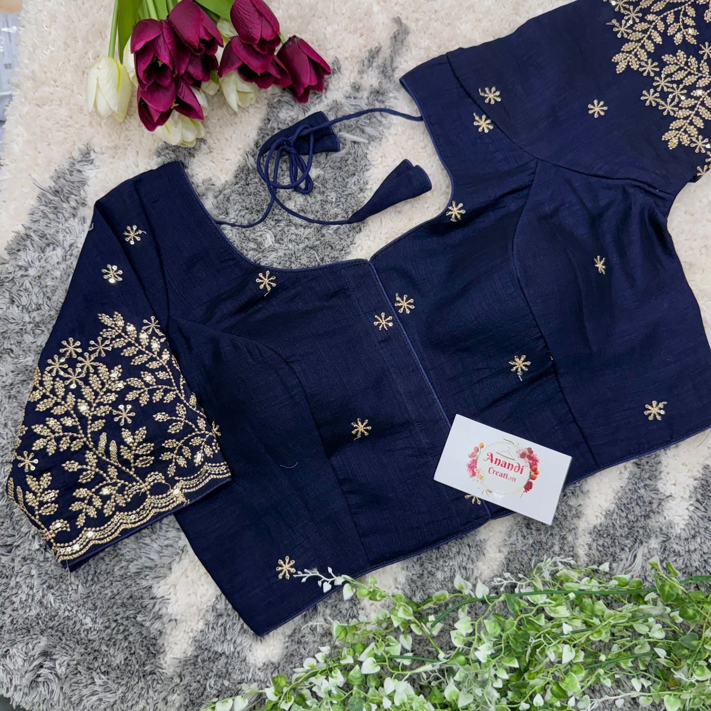 Vichitra Goldrekha Blouses : NC49