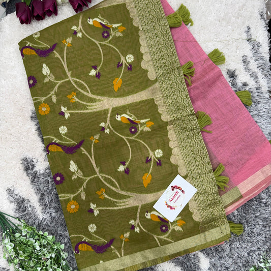 Chanderi Cotton Saree SD10