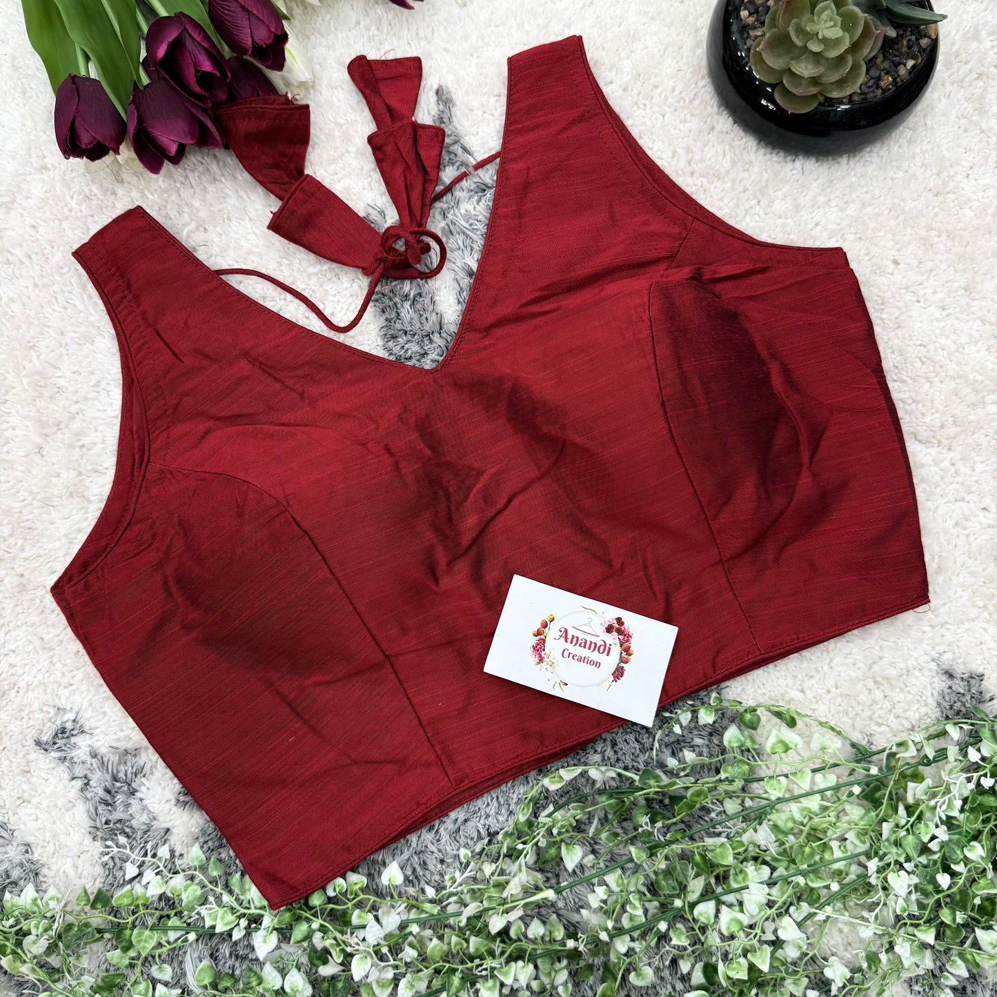 Pari Cotton v neck Blouses : NC57