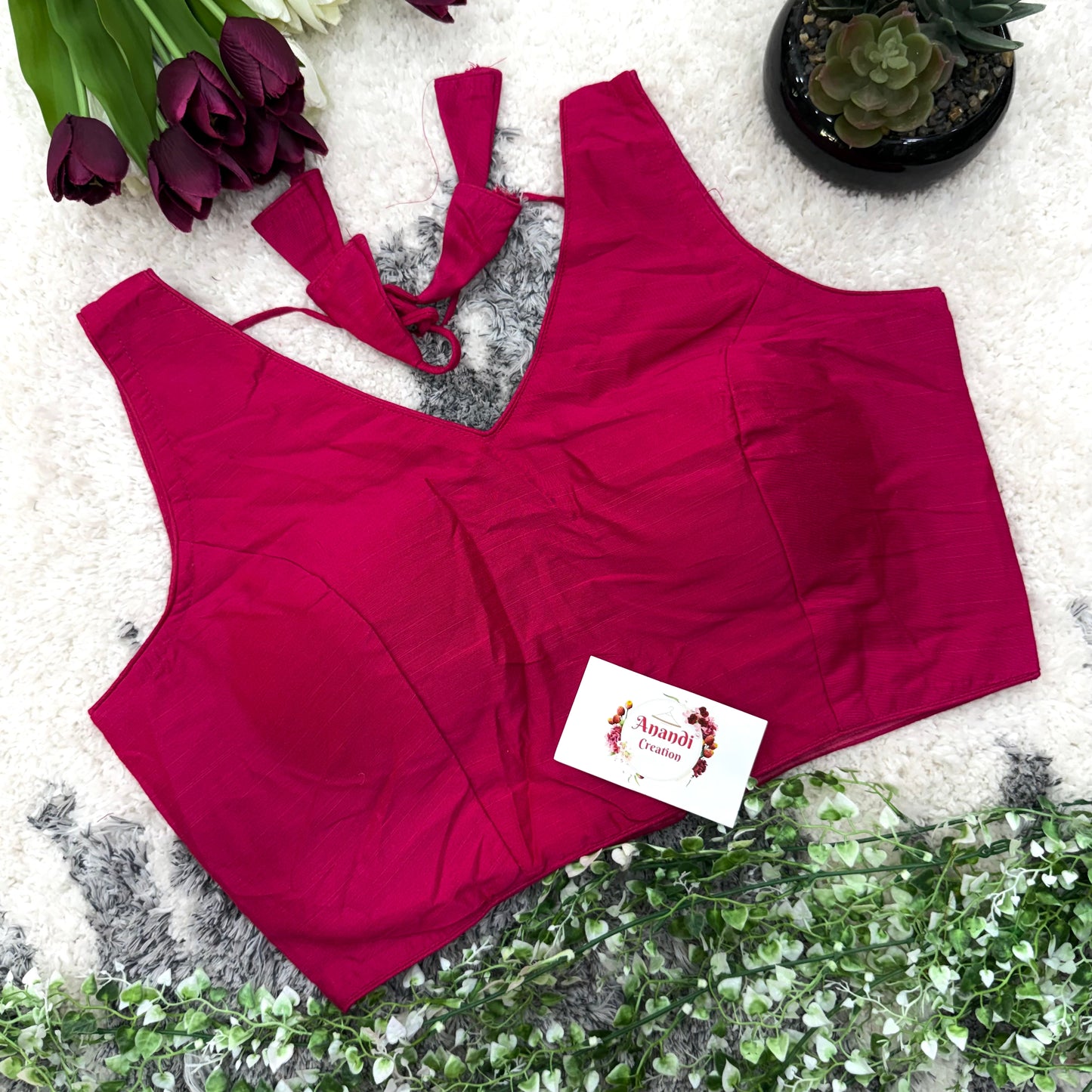 Pari Cotton v neck Blouses : NC61