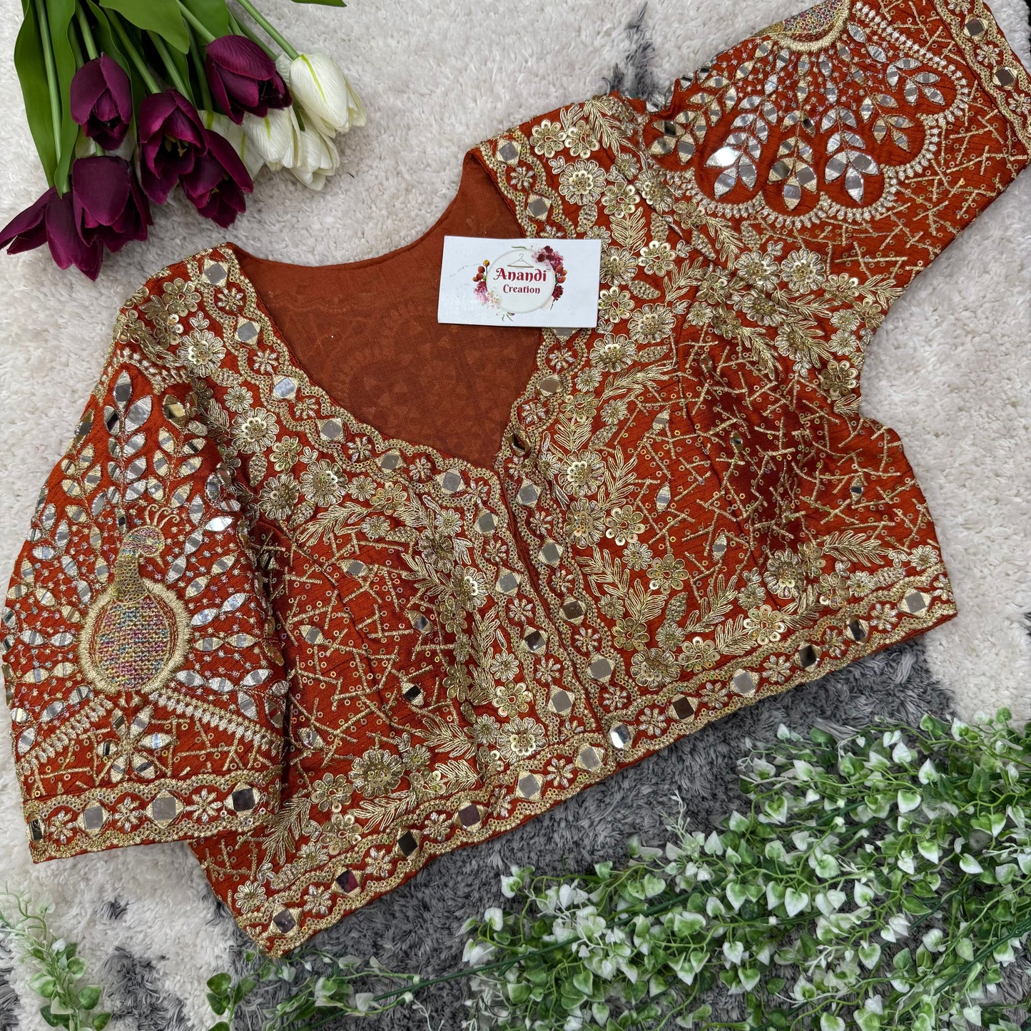 MayurKanthi Real Mirror Blouses : NC75