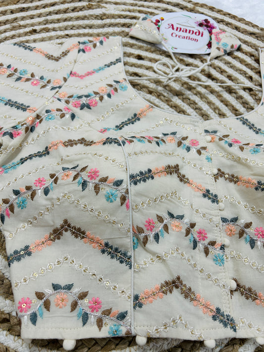 Pure Cotton Khadi Blouse