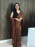 Leopard Print Saree🤎