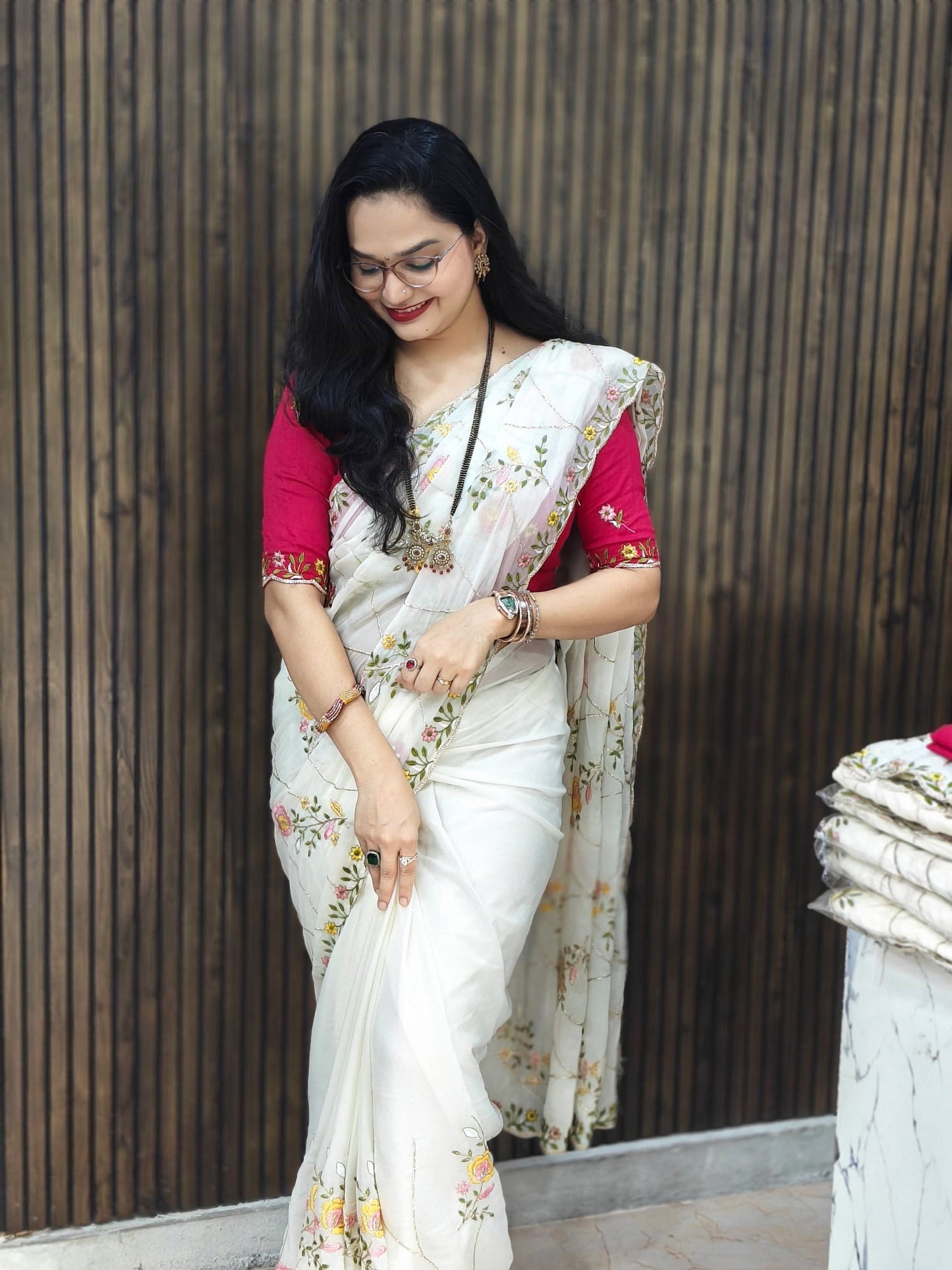 Pushpa Rekha Designer Saree