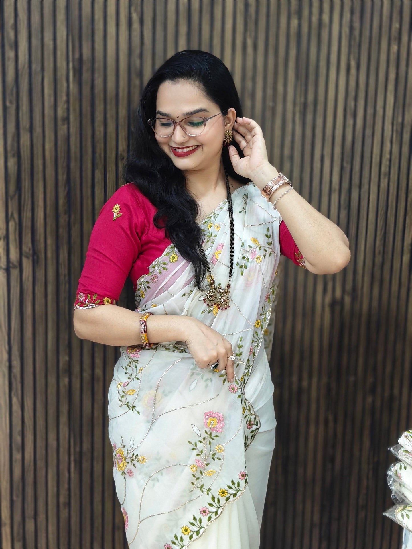 Pushpa Rekha Designer Saree