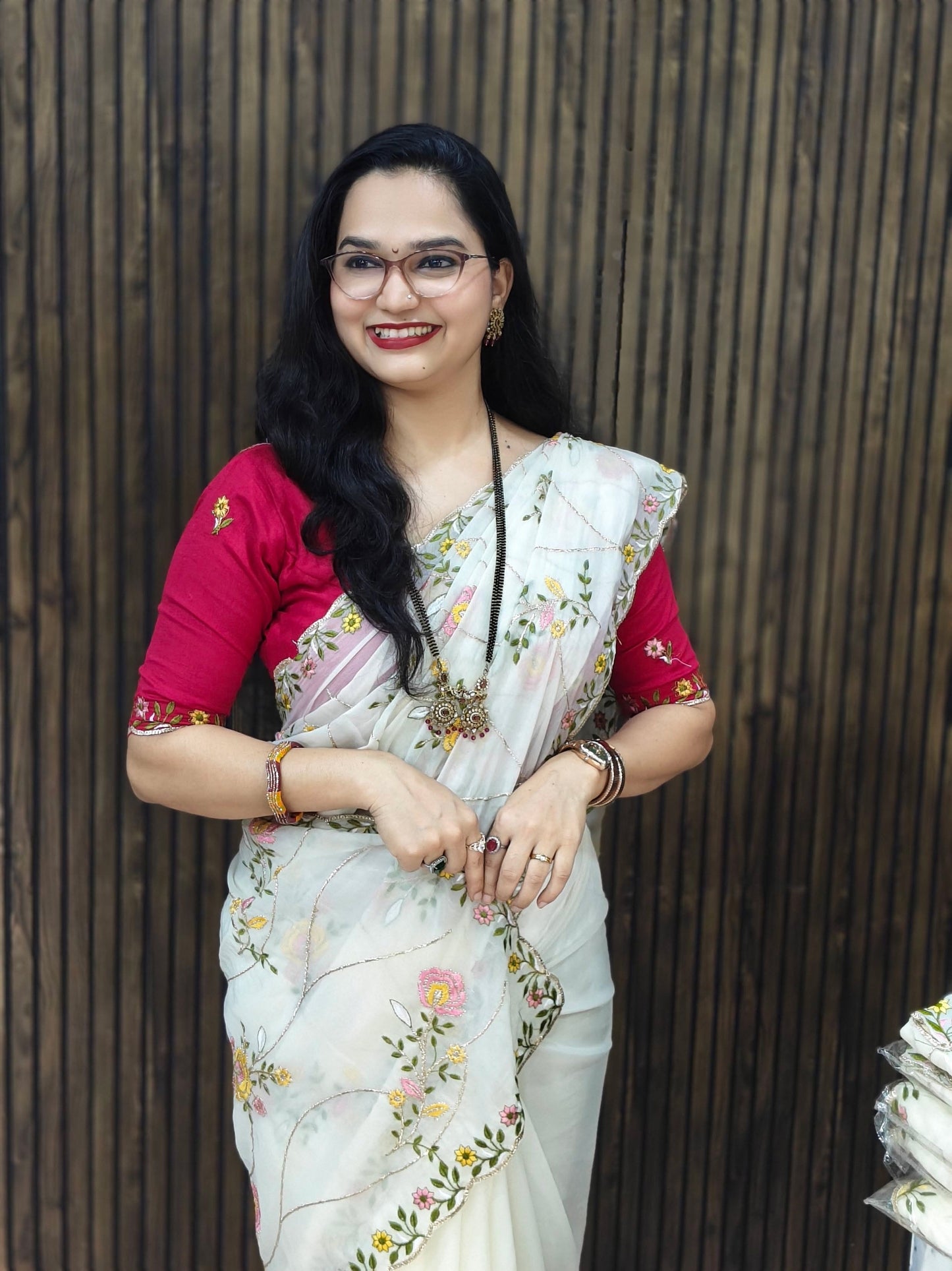 Pushpa Rekha Designer Saree
