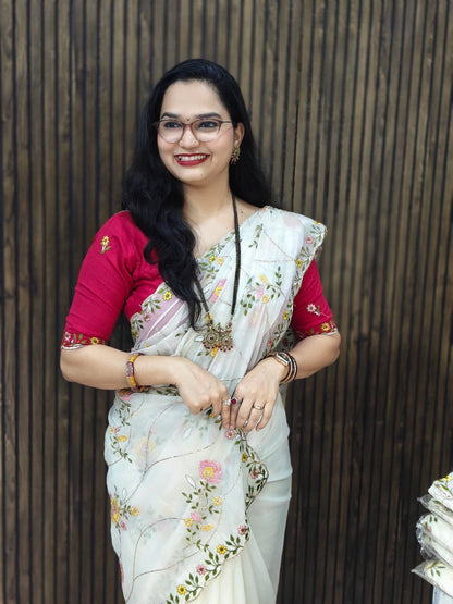 Pushpa Rekha Designer Saree