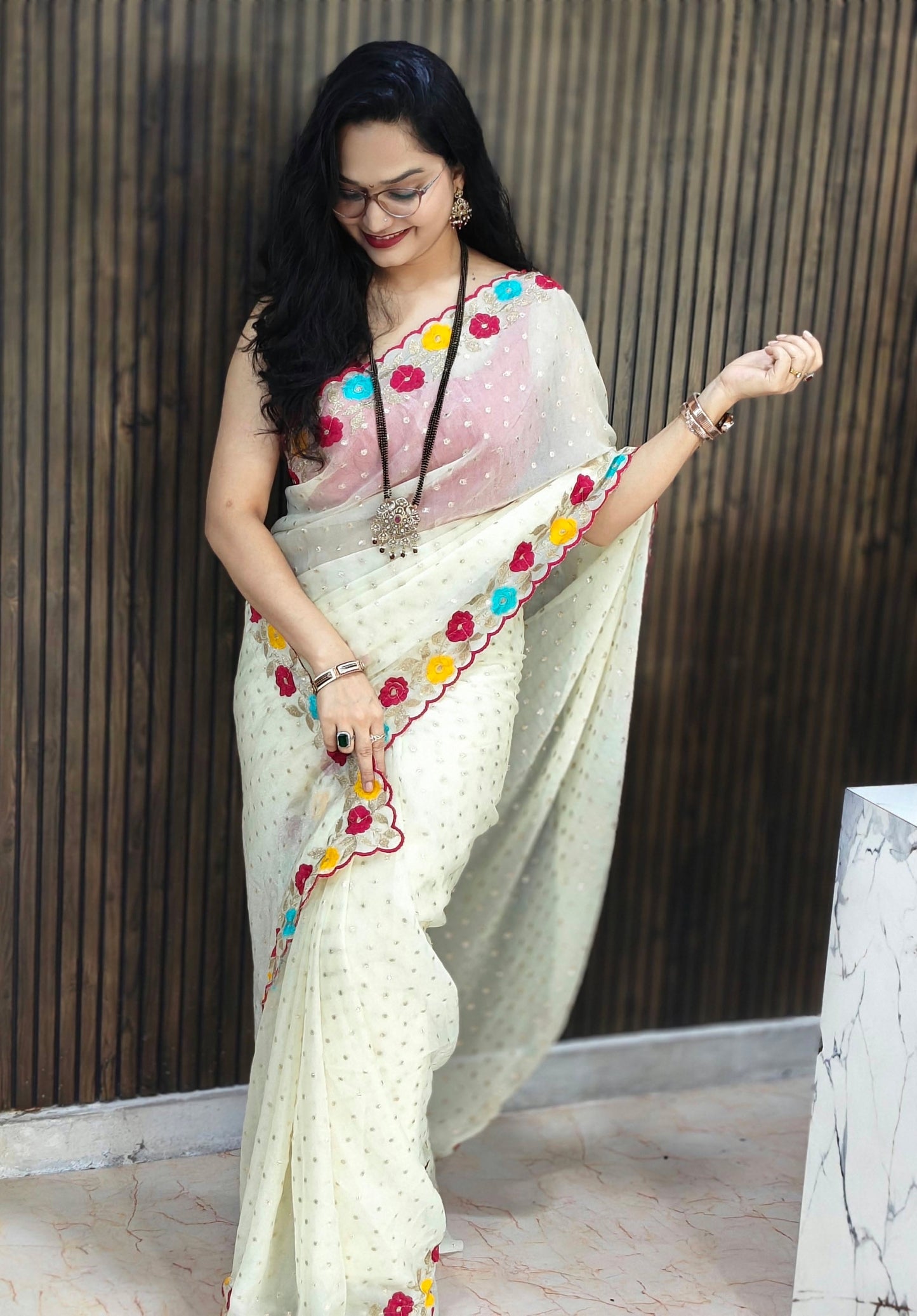 Moti Designer Saree 1000 butta