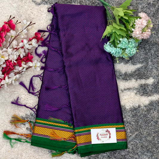 Khanachi Saree SD02 : Purple