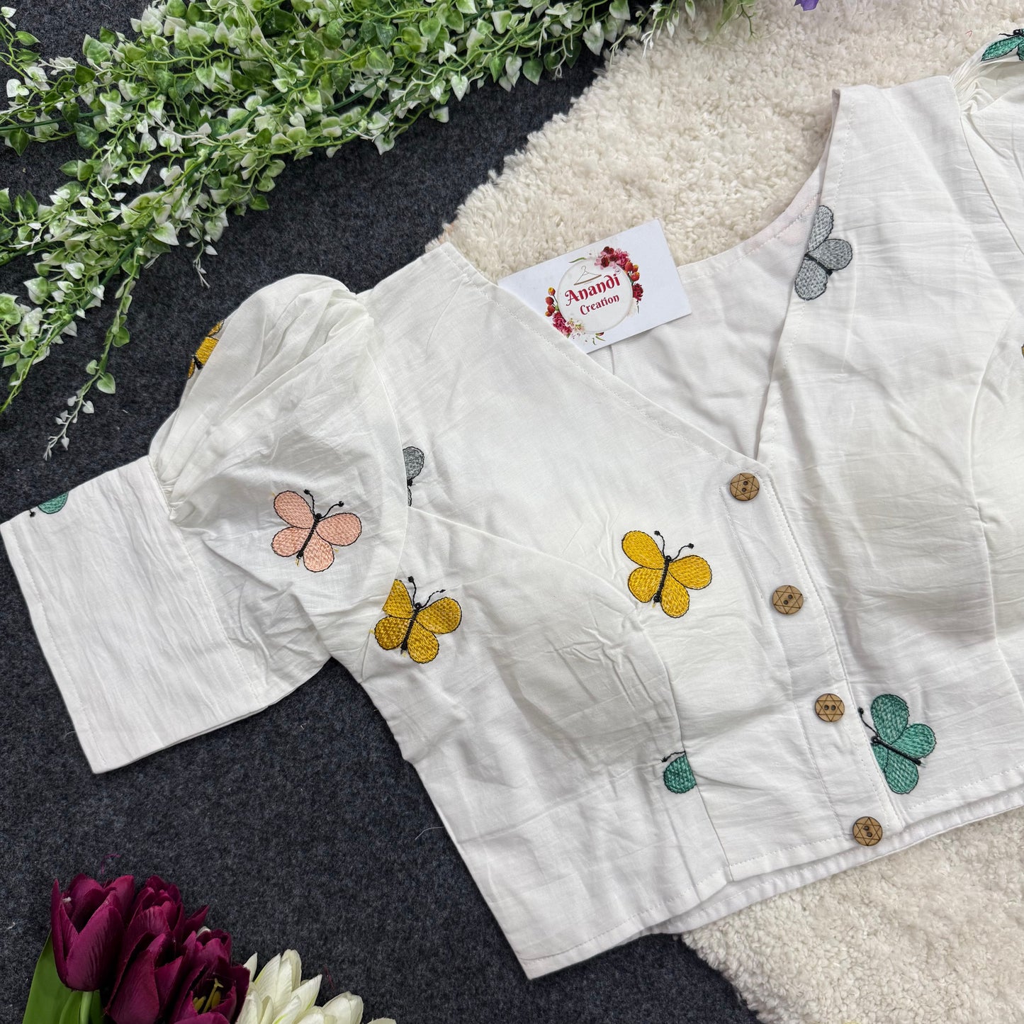 Cotton Butterfly Blouse - NC12