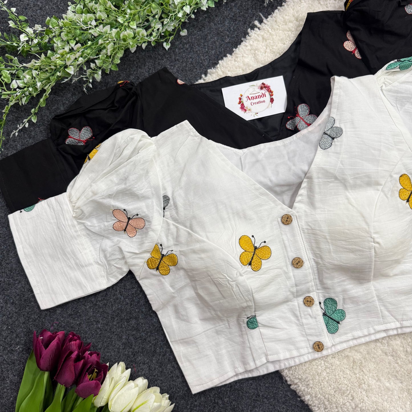 Cotton Butterfly Blouse - NC12