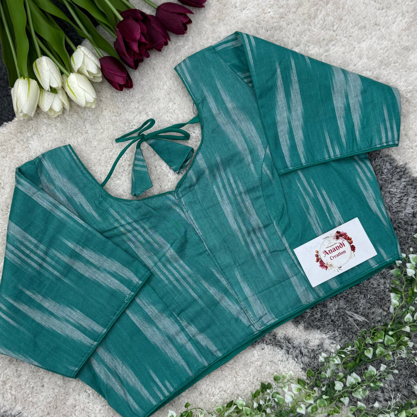 Non Padded Ikkat Blouses- LG05