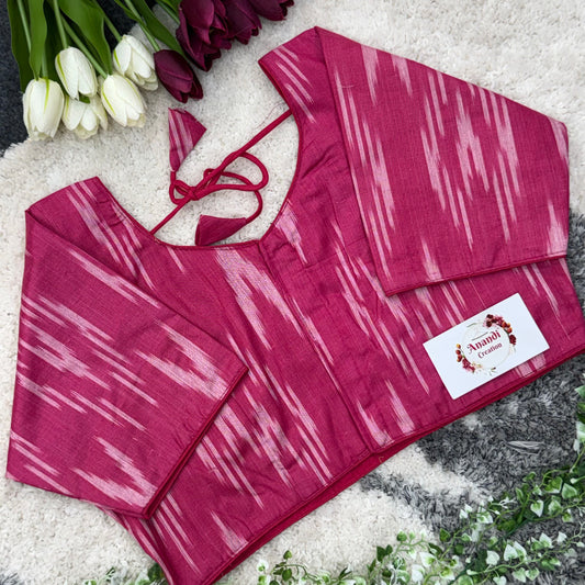 Non Padded Ikkat Blouses- LG05