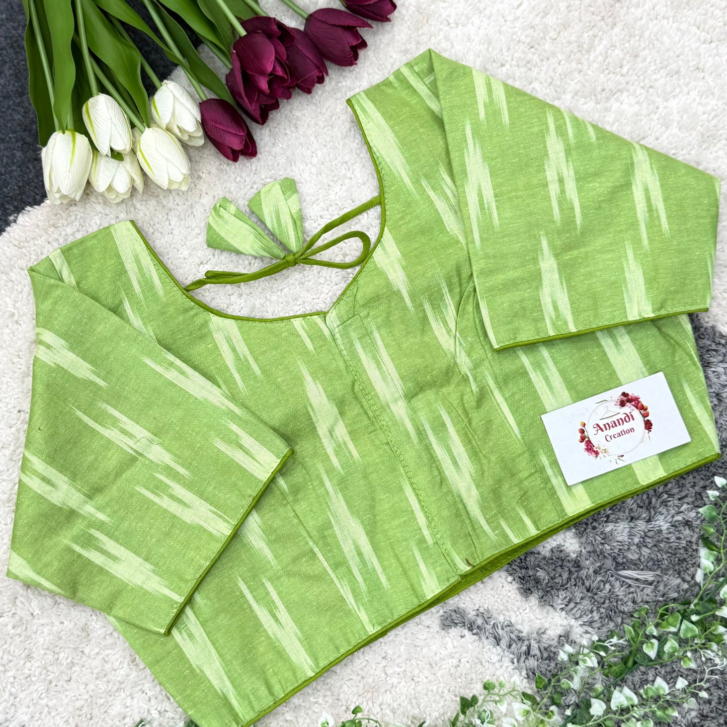 Non Padded Ikkat Blouses- LG05