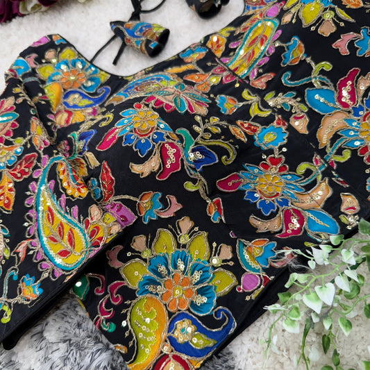 Elegant Floral Position Silk - NC24