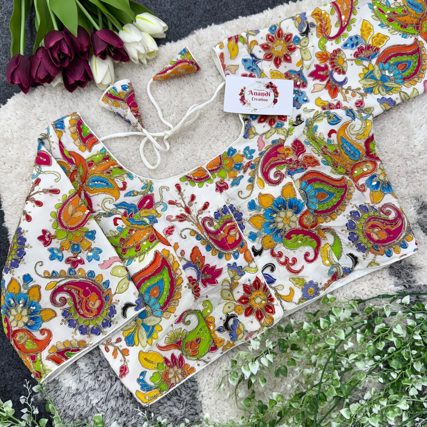 Elegant Floral Position Silk - NC24