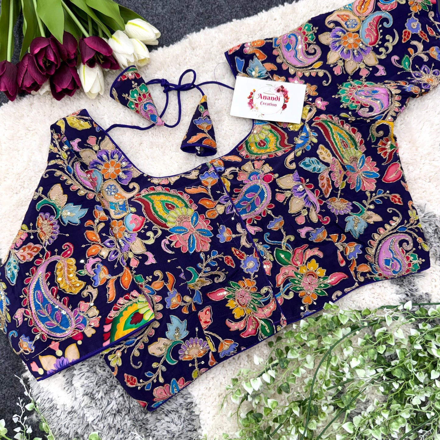 Elegant Floral Position Silk - NC24