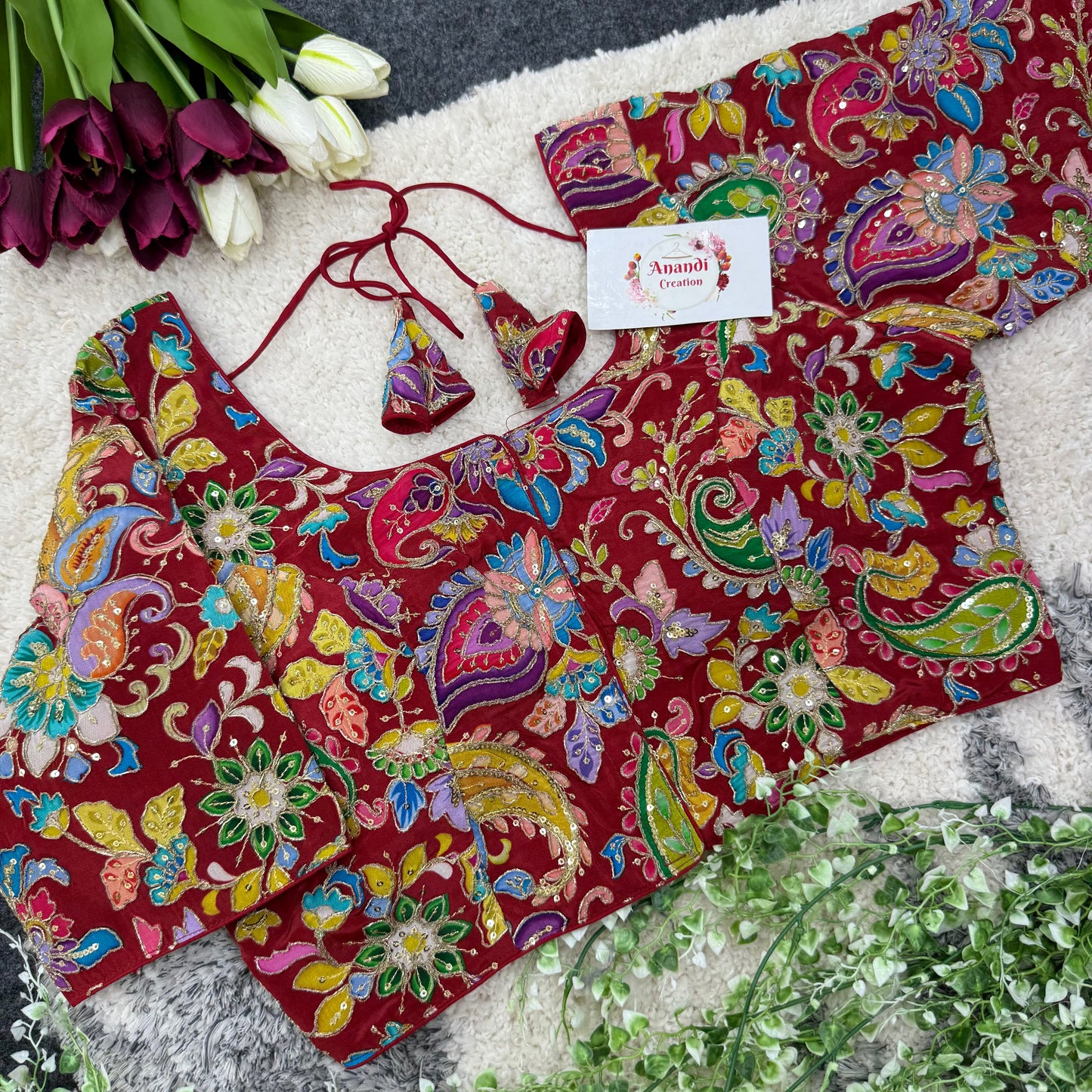 Elegant Floral Position Silk - NC24