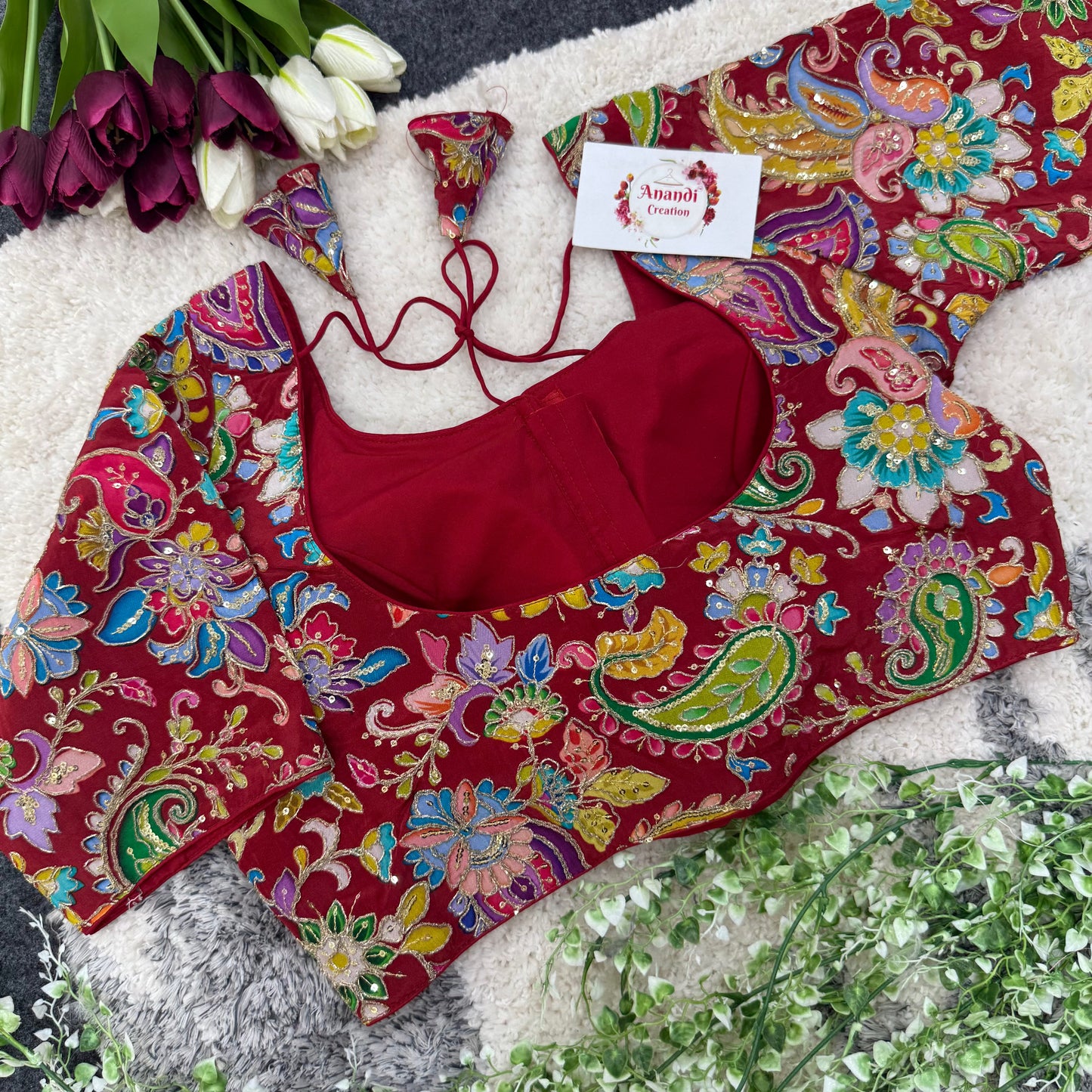 Elegant Floral Position Silk - NC24