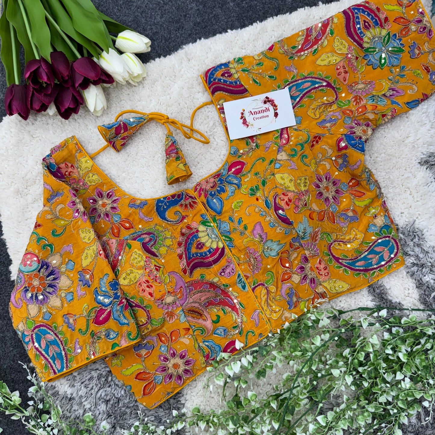 Elegant Floral Position Silk - NC24