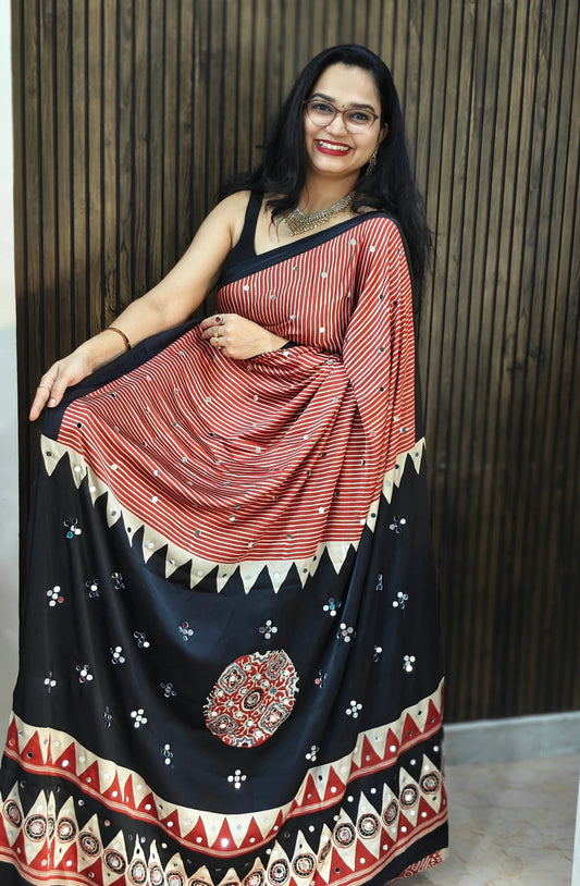 Semi Modal Silk With Mirrors MH05 : Ajarak