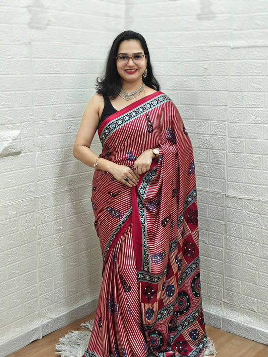 Semi Modal Silk with Mirror MH16: Marron