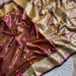 Glass Satin Saree : AK04