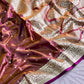 Glass Satin Saree : AK04