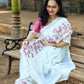 Gulabrekha White Saree AS08