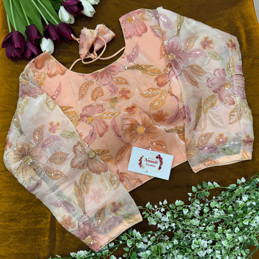 Organza Pipework Blouses : JB08