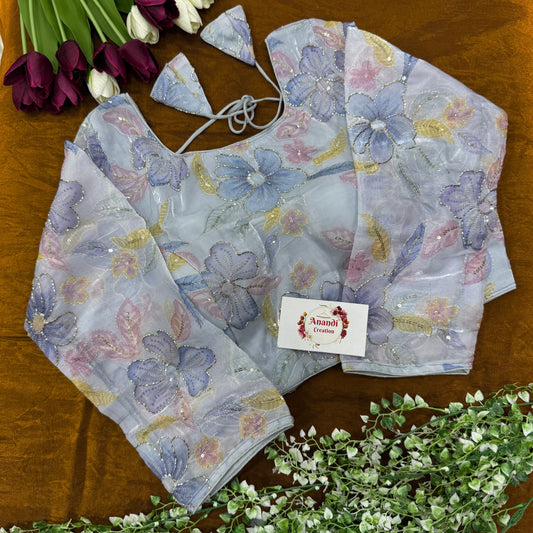 Organza Pipework Blouses : JB11