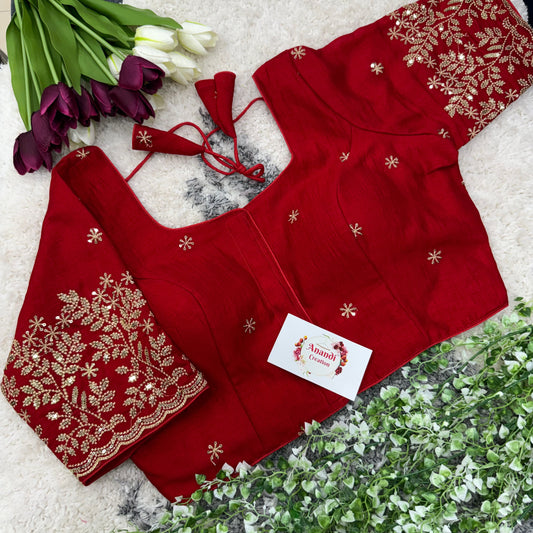Vichitra Goldrekha Blouses : NC45