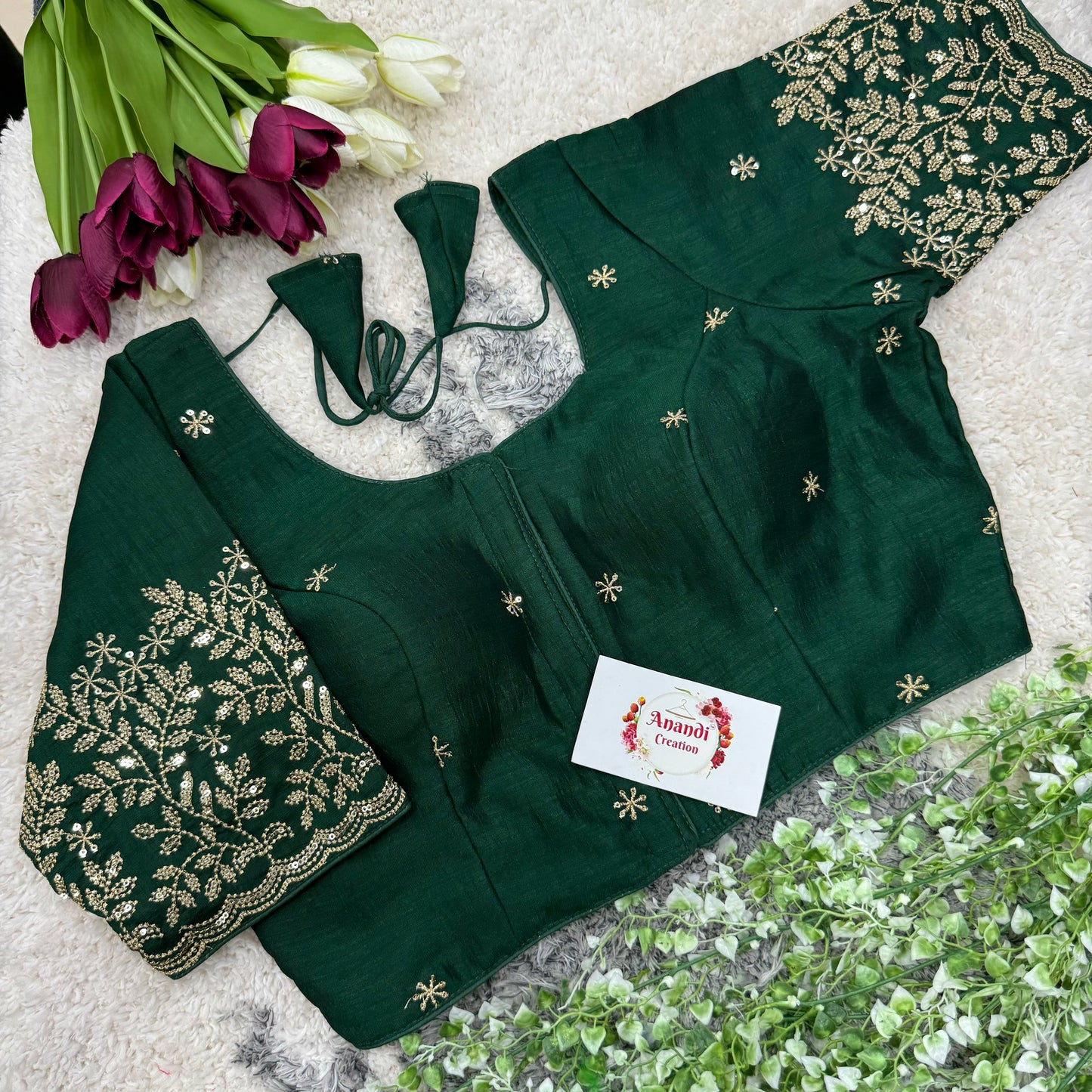 Vichitra Goldrekha Blouses : NC40