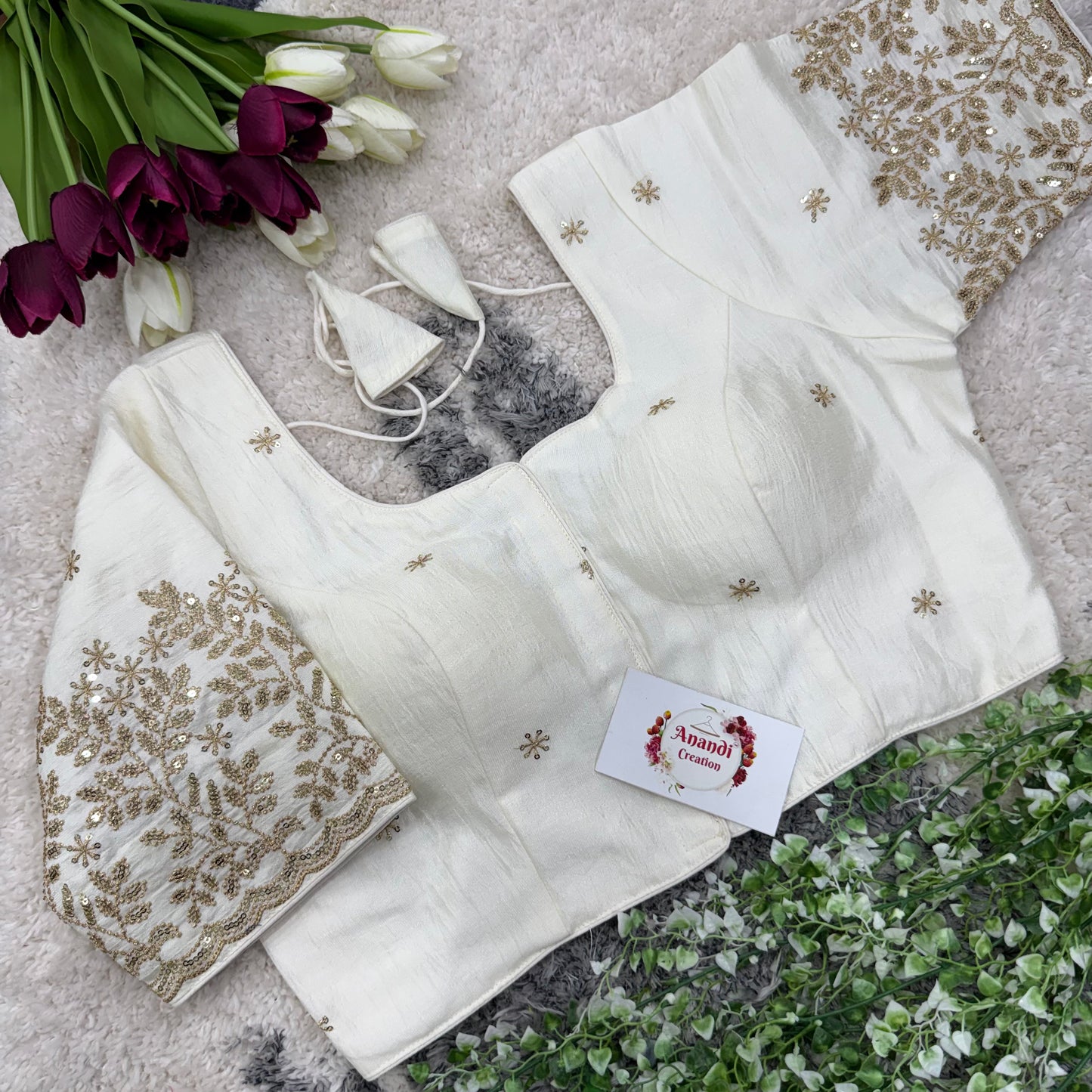 Vichitra Goldrekha Blouses : NC41