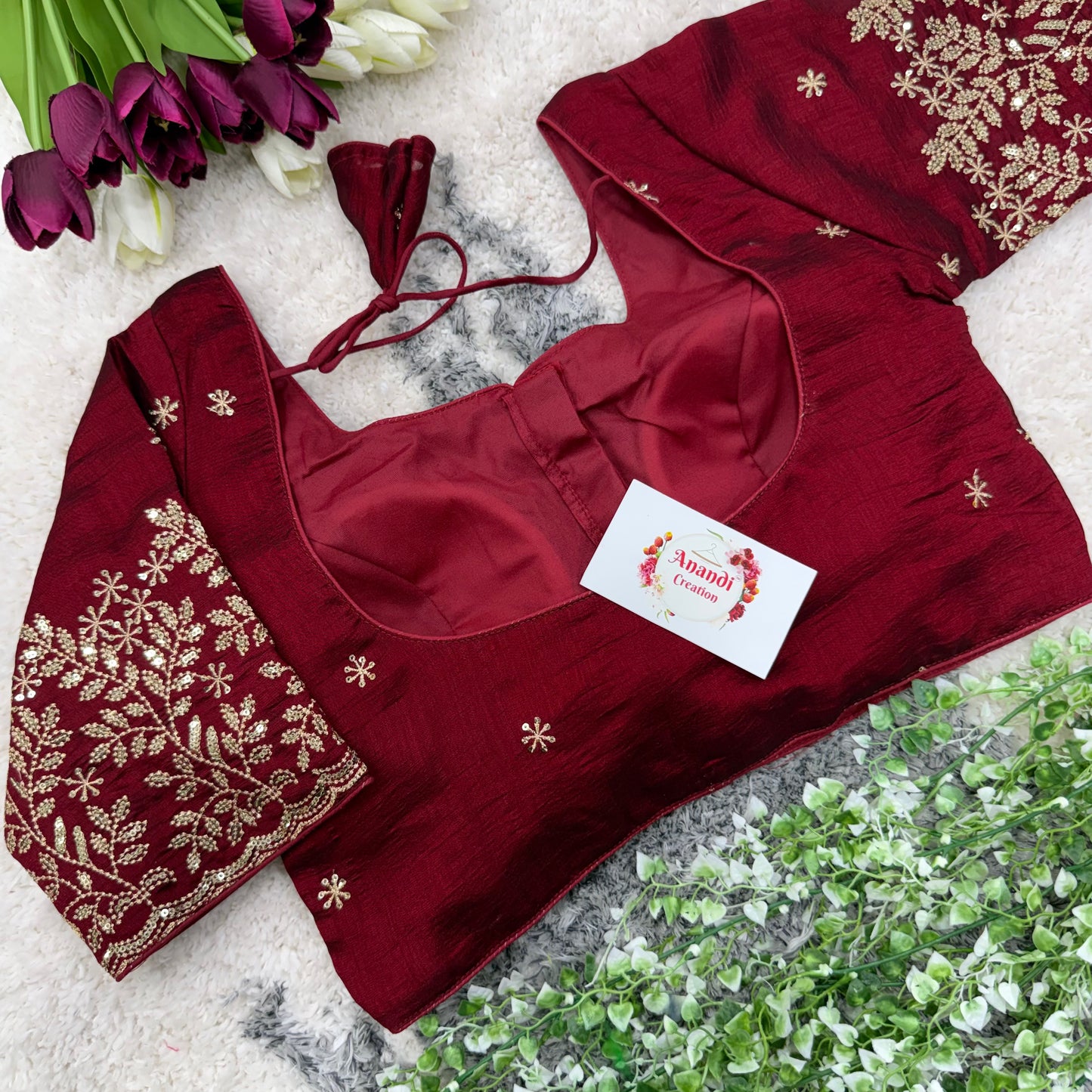 Vichitra Goldrekha Blouses : NC42