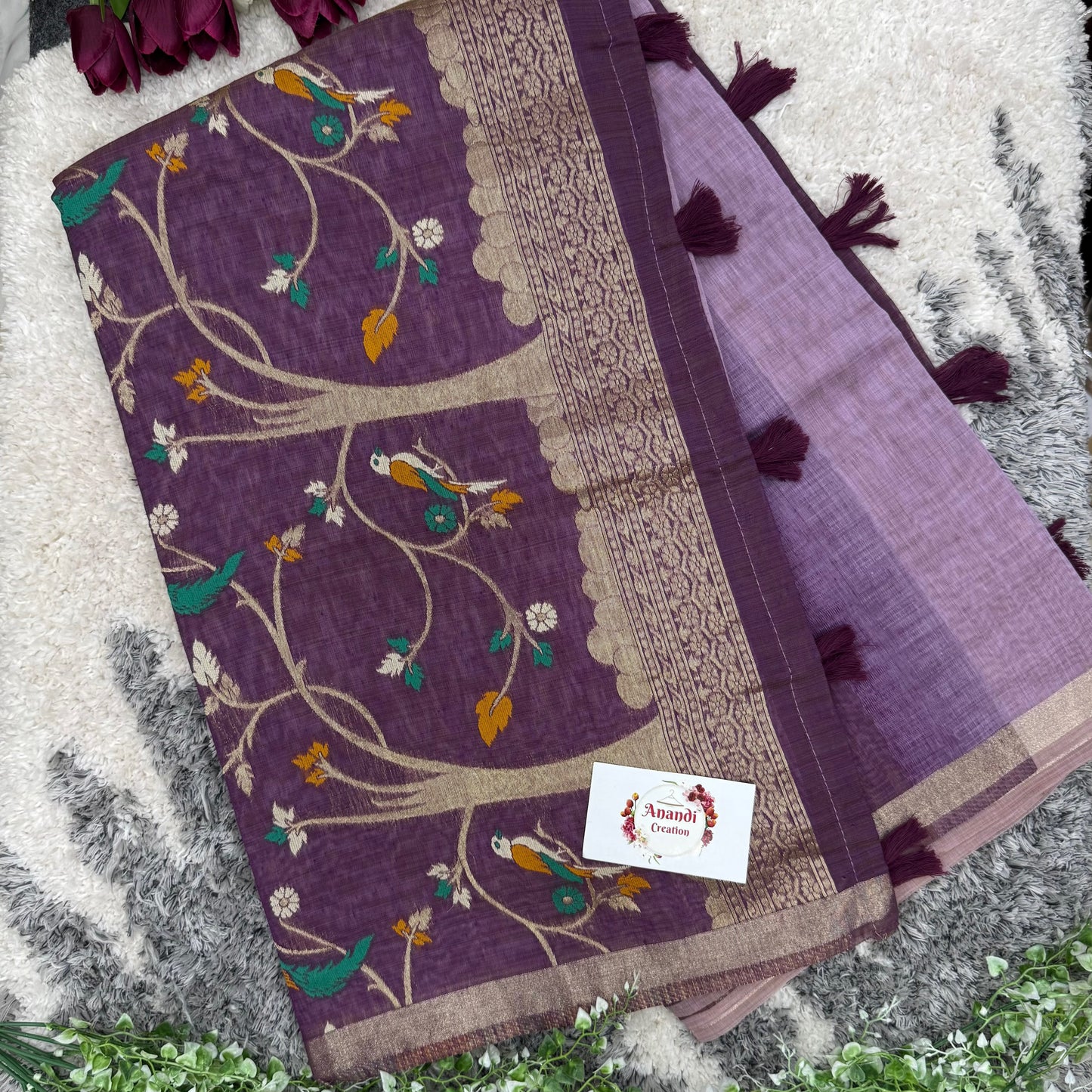 Chanderi Cotton Saree SD12