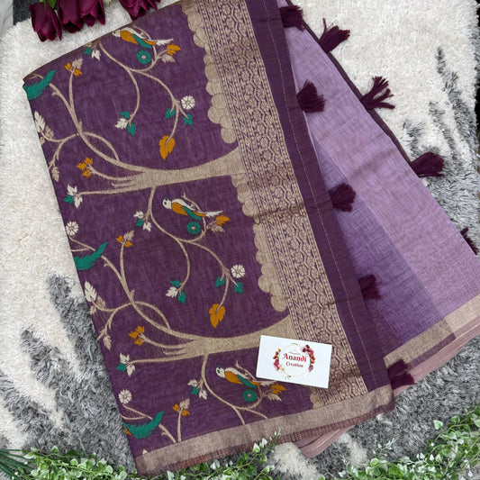 Chanderi Cotton Saree SD12