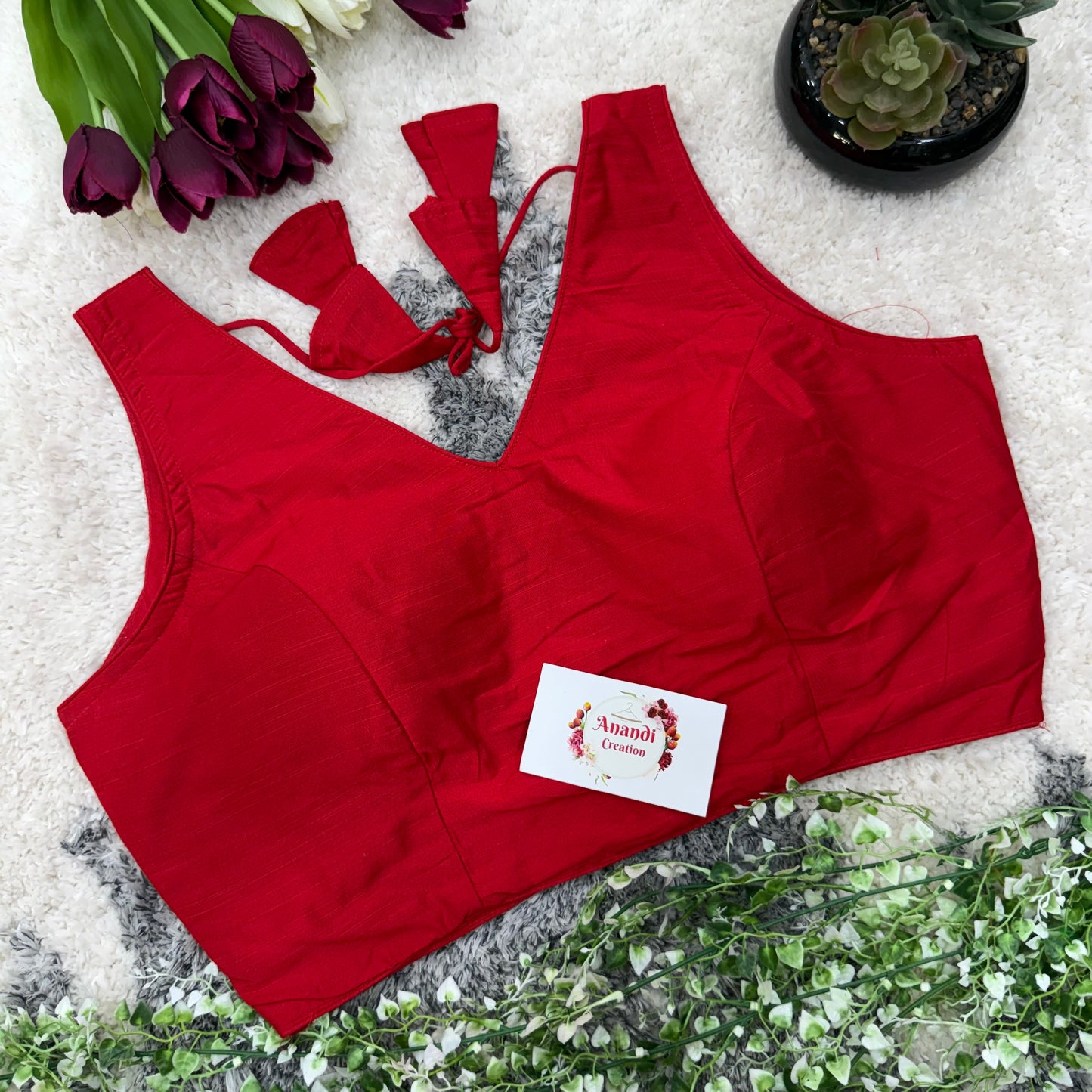 Pari Cotton v neck Blouses : NC59
