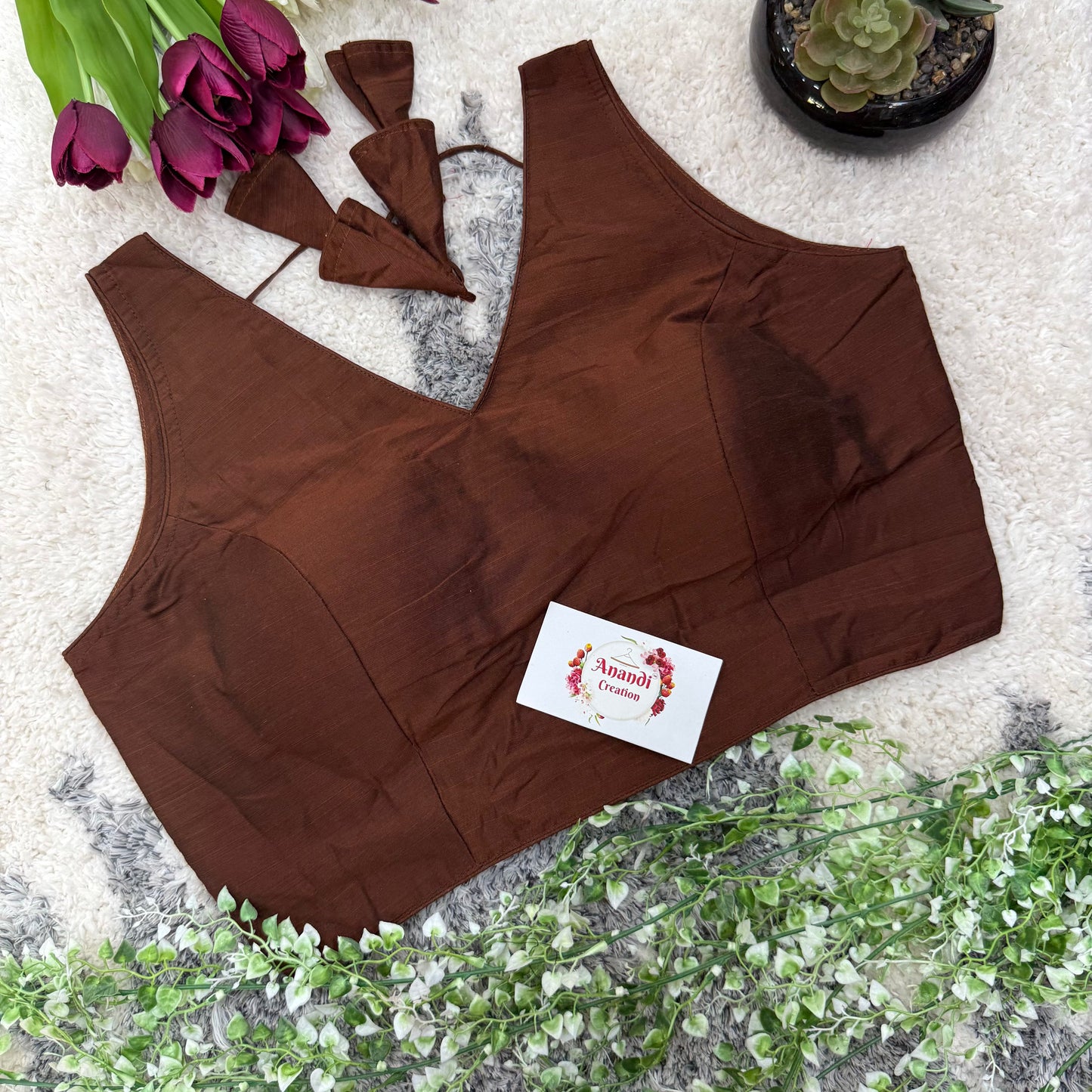 Pari Cotton v neck Blouses : NC54