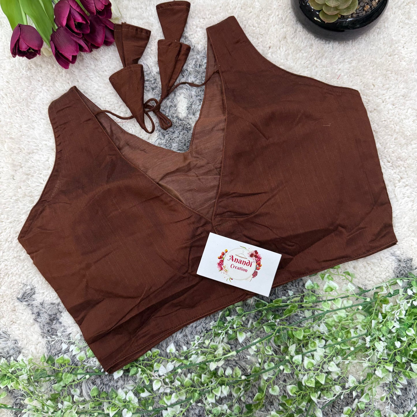 Pari Cotton v neck Blouses : NC54