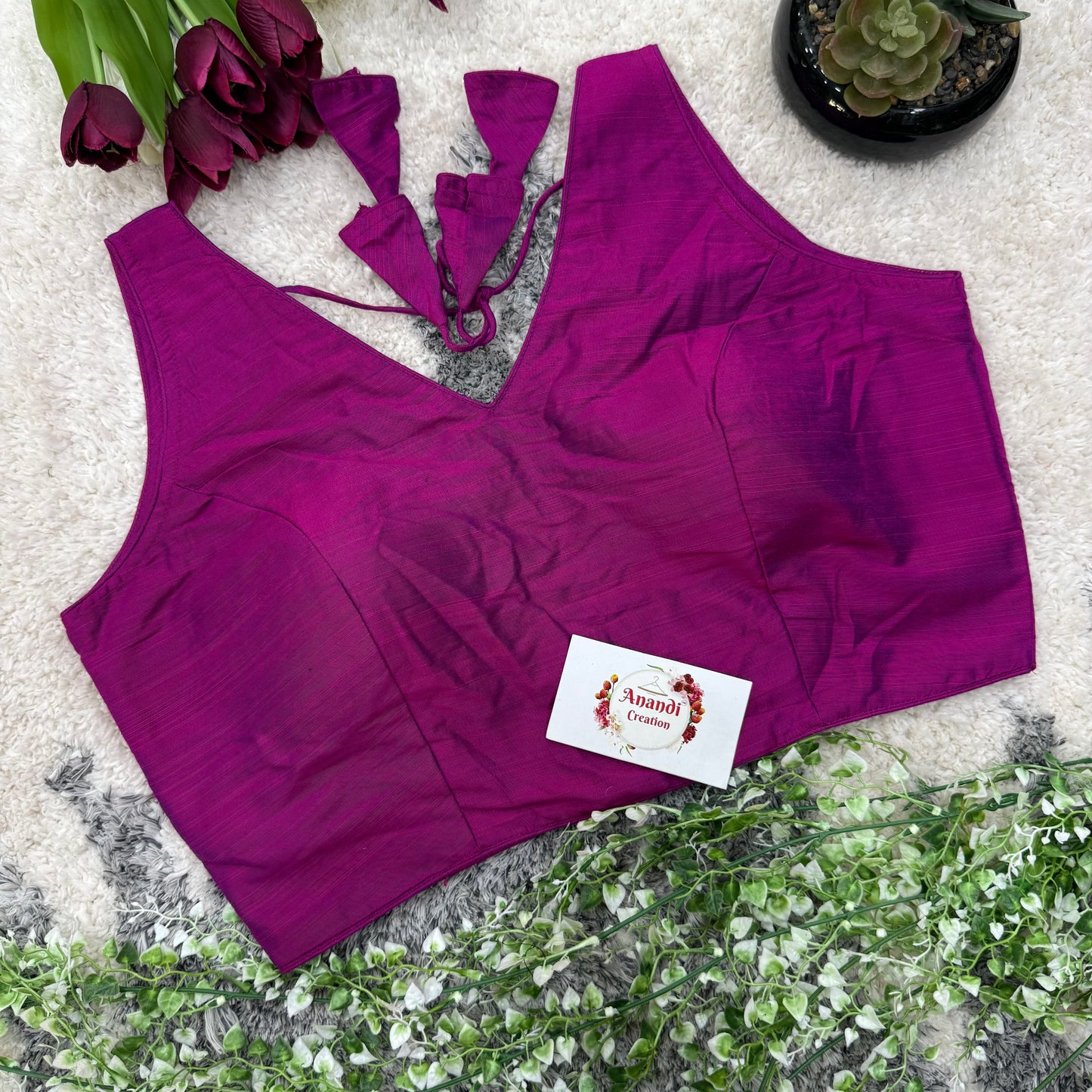 Pari Cotton v neck Blouses : NC51