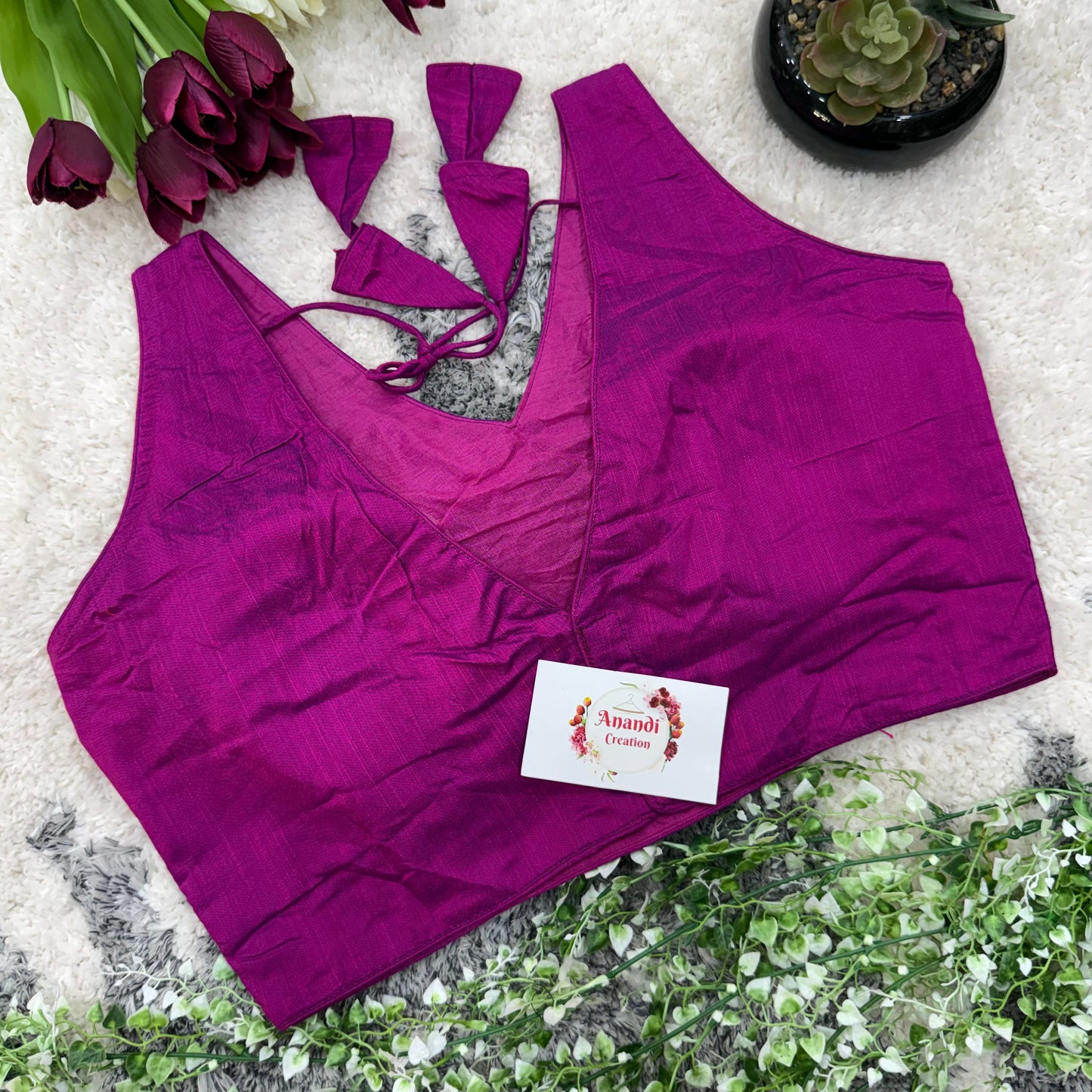 Pari Cotton v neck Blouses : NC51